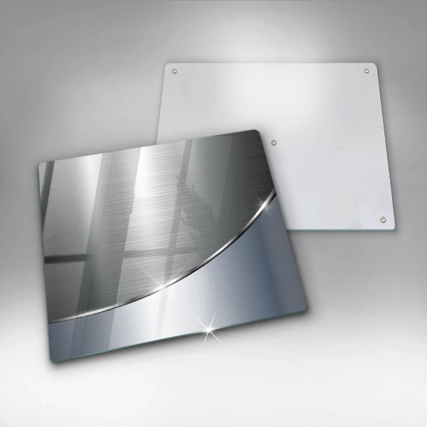 Üveg vágódeszka Fém absztrakciós minta