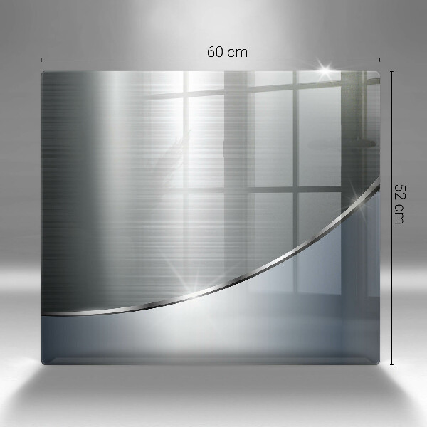 Üveg vágódeszka Fém absztrakciós minta