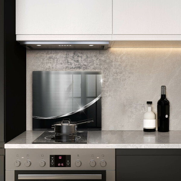 Üveg vágódeszka Absztrakció fémmel