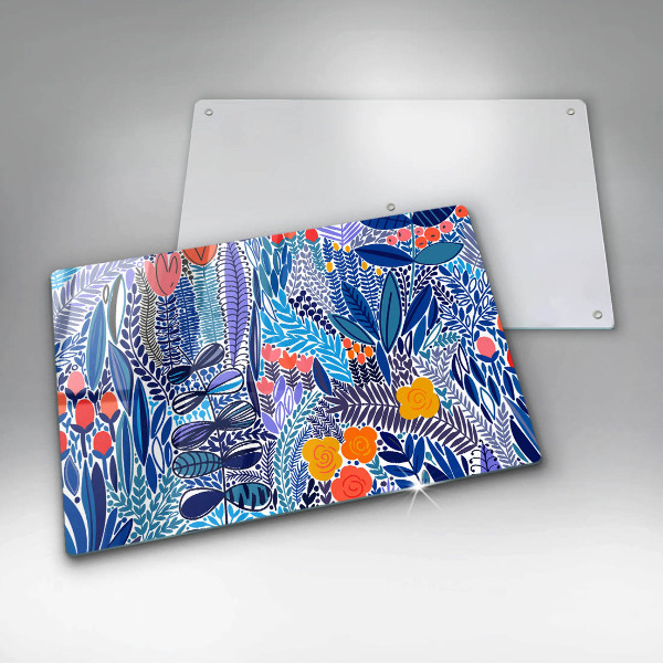 Üveg vágódeszka Festett rét