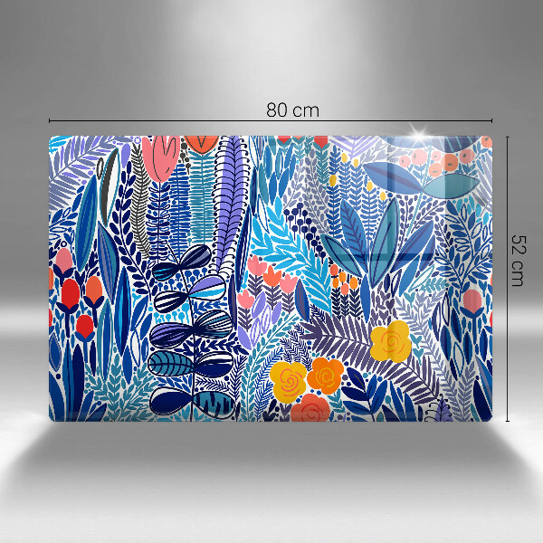 Üveg vágódeszka Festett rét