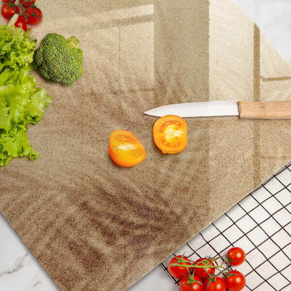 Üveg vágódeszka Tengerparti homokos nyaralás