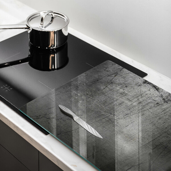 Üveg vágódeszka Fém textúra