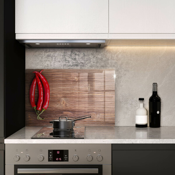 Üveg vágódeszka Chili paprika a fán