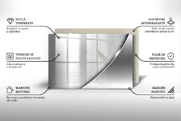 Üveg vágódeszka Fém formák