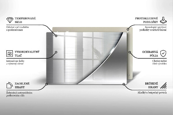 Üveg vágódeszka Fém formák