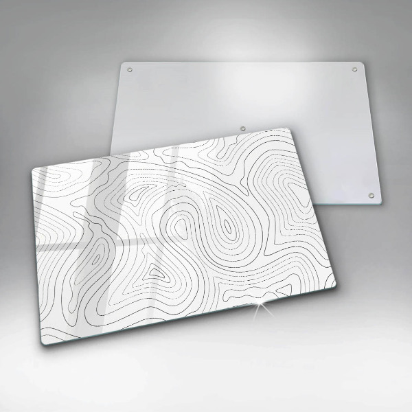 Üveg vágódeszka Absztrakt formák