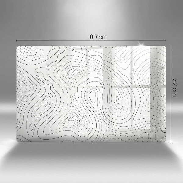 Üveg vágódeszka Absztrakt formák