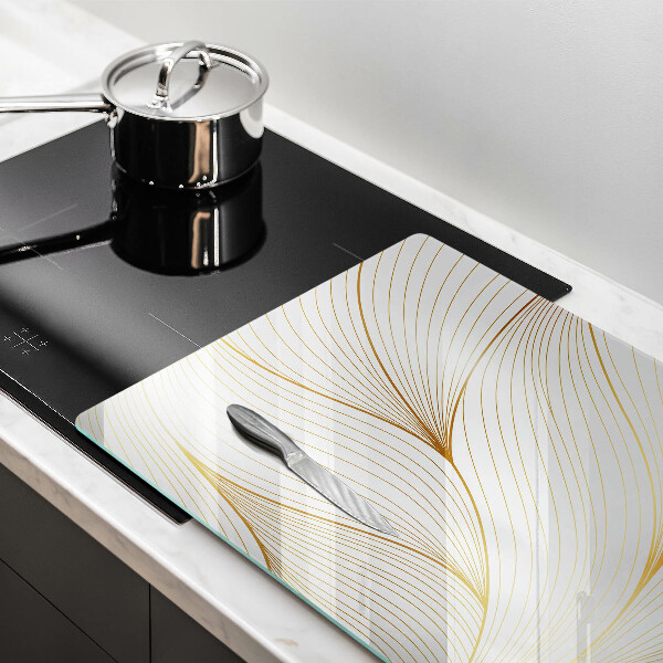 Üveg vágódeszka Modern vonalak minta