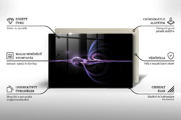 Üveg vágódeszka Modern absztrakció
