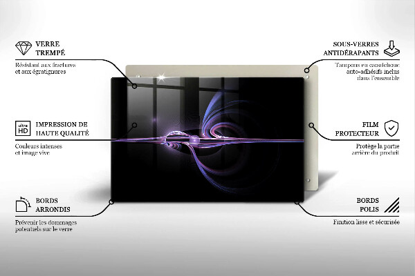 Üveg vágódeszka Modern absztrakció