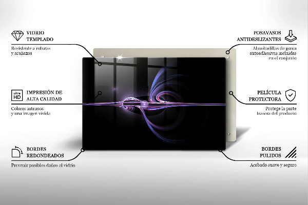Üveg vágódeszka Modern absztrakció
