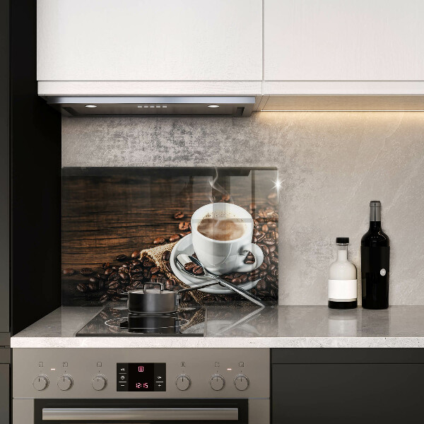 Üveg vágódeszka Csésze és kávébab