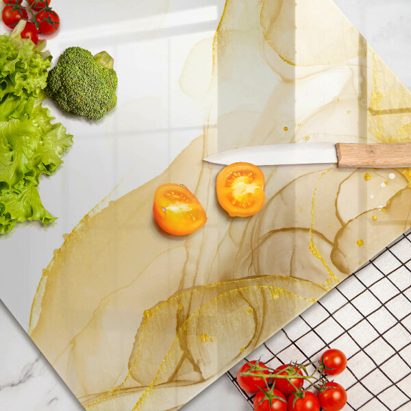 Üveg vágódeszka Arany absztrakció