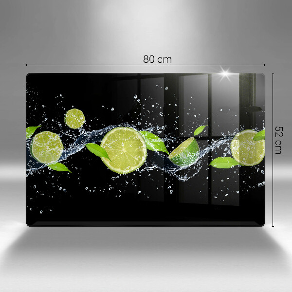 Üveg vágódeszka Lime mentavíz