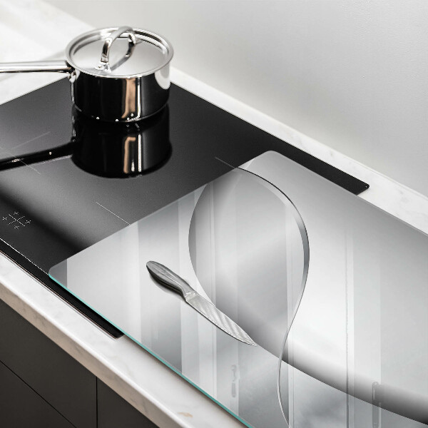 Üveg vágódeszka Absztrakt vonalak tervezése