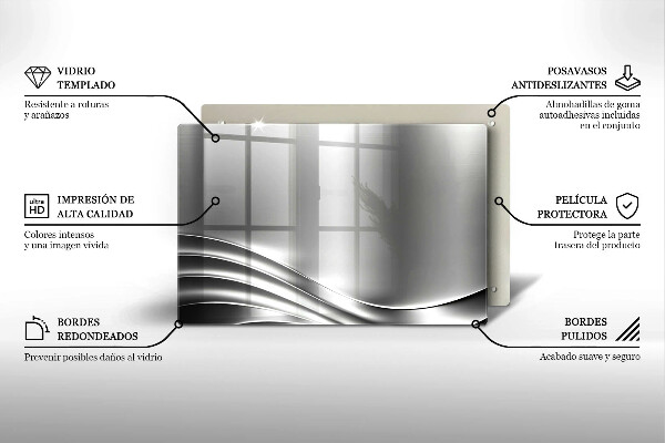 Üveg vágódeszka Fém szerkezet