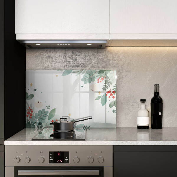 Üveg vágódeszka Akvarell levelek