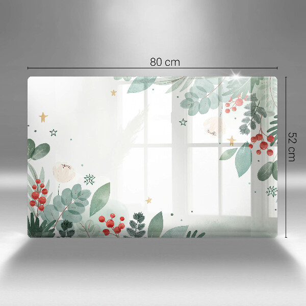 Üveg vágódeszka Akvarell levelek