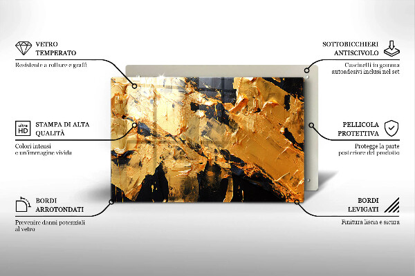 Üveg vágódeszka Elegáns festék textúra
