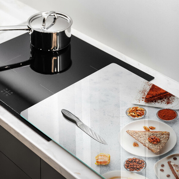 Üveg vágódeszka A torta édessége