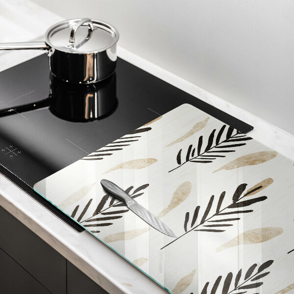 Üveg vágódeszka Boho növények