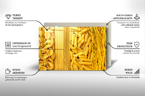 Üveg vágódeszka Tészta