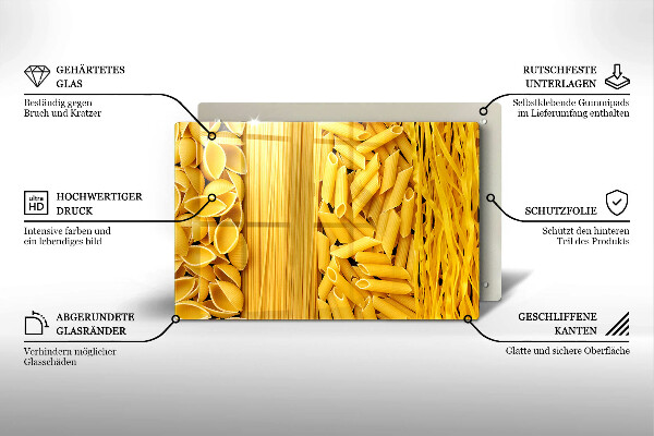 Üveg vágódeszka Tészta