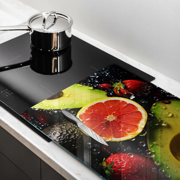 Üveg vágódeszka Gyümölcsök és zöldségek