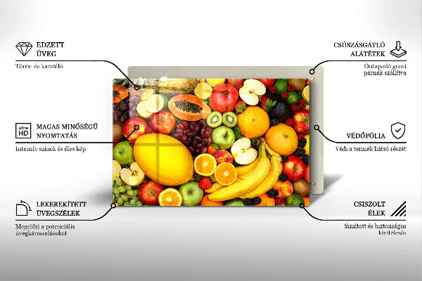 Üveg vágódeszka Gyümölcsgyűjtés