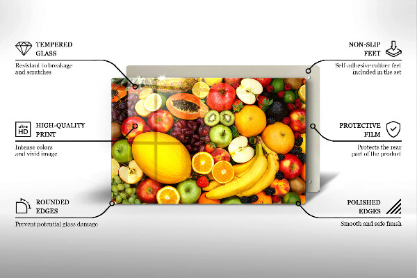 Üveg vágódeszka Gyümölcsgyűjtés