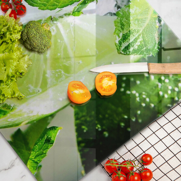 Üveg vágódeszka Víz mésszel és jéggel