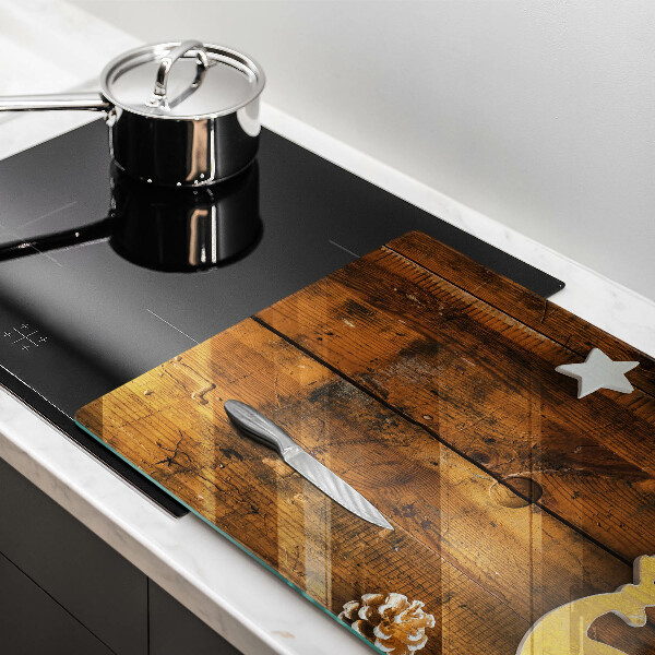 Üveg vágódeszka karácsonyi díszek