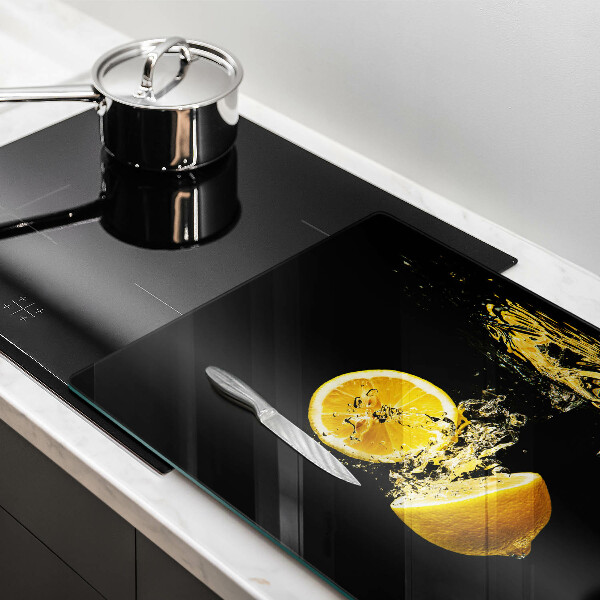 Üveg vágódeszka Lédús citrom gyümölcs