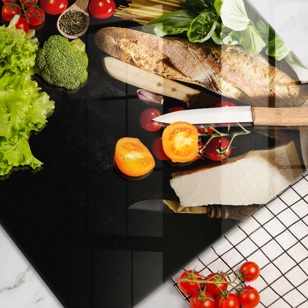 Üveg vágódeszka Olasz alapanyagok és fűszerek