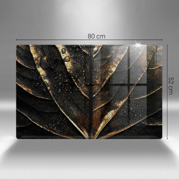 Üveg vágódeszka Aranylemez