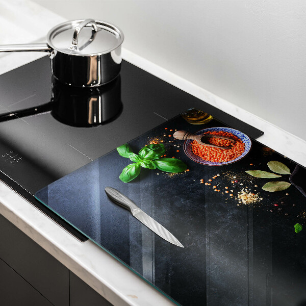 Üveg vágódeszka Fűszertálak