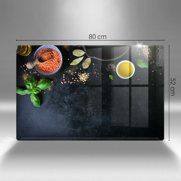 Üveg vágódeszka Fűszertálak