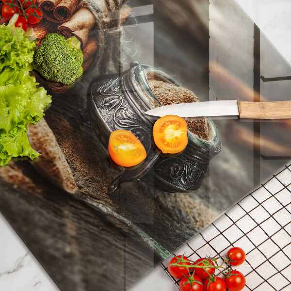 Üveg vágódeszka Vanília hüvely