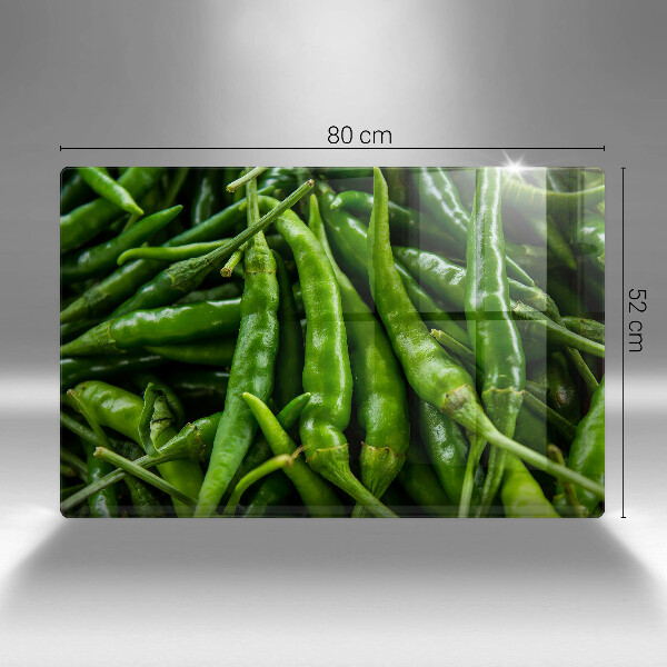 Üveg vágódeszka Borsó hüvely