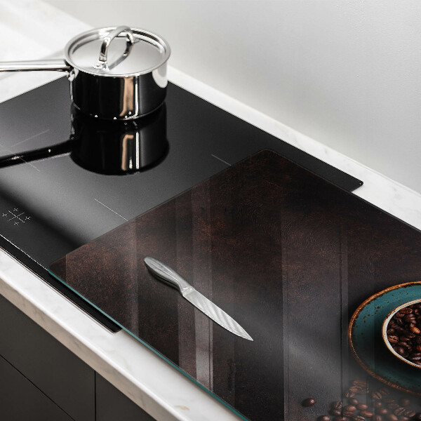 Üveg vágódeszka Egy csésze kávébab