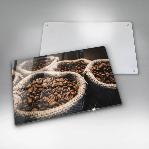 Üveg vágódeszka Zsák kávébab