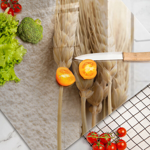 Üveg vágódeszka Liszt és kalászok