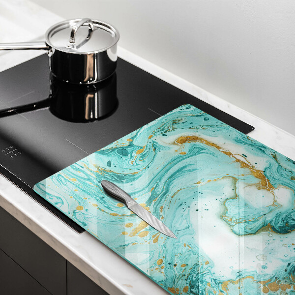 Üveg vágódeszka Kék absztrakció