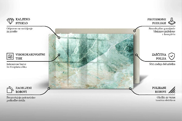 Üveg vágódeszka Kő szerkezet