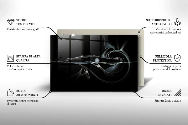 Üveg vágódeszka Modern absztrakció