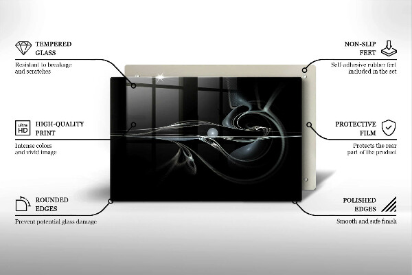 Üveg vágódeszka Modern absztrakció