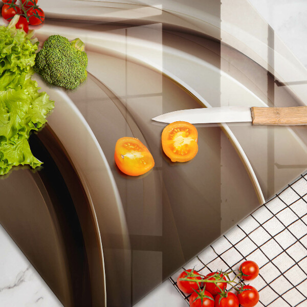 Üveg vágódeszka Absztrakciós finom vonalak