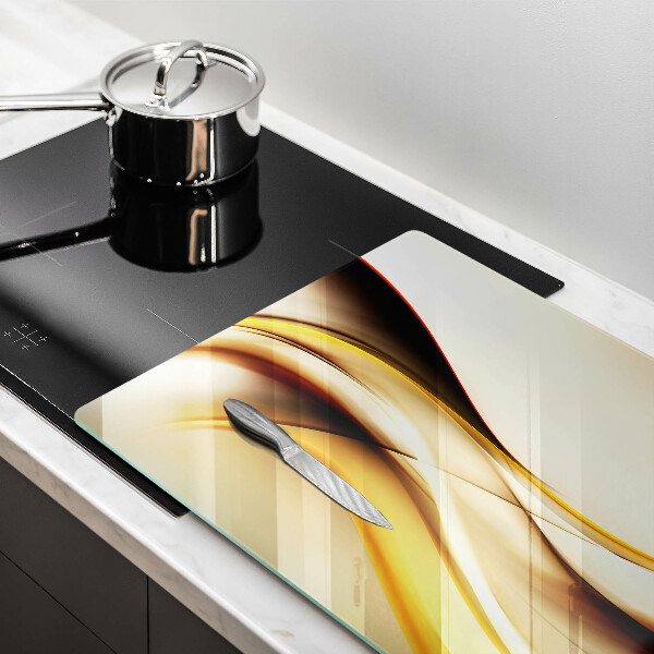 Üveg vágódeszka Absztrakt füst vonalak