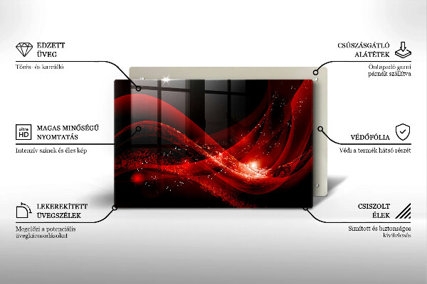 Üveg vágódeszka Modern absztrakció